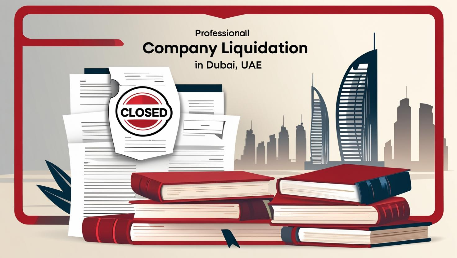 Blogs 17 Company liquidation in Dubai UAE illustration design