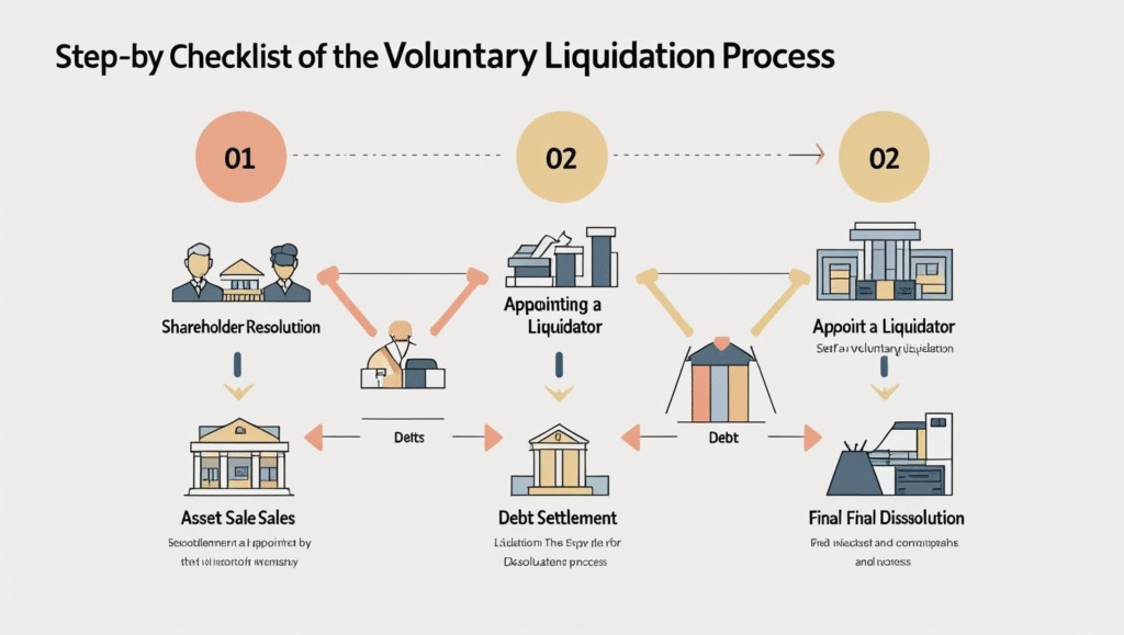 Voluntary liquidation checklist process step-by-step guide
