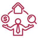 Business professional balancing finance responsibilities icon