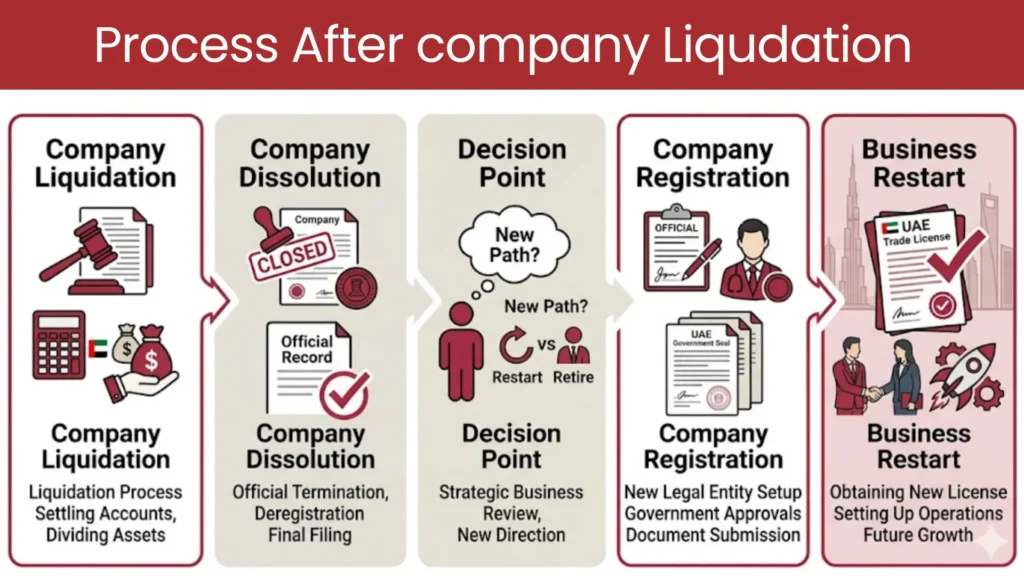 Can You Reopen a Company After Liquidation in UAE? 1 Company liquidation to business restart process UAE