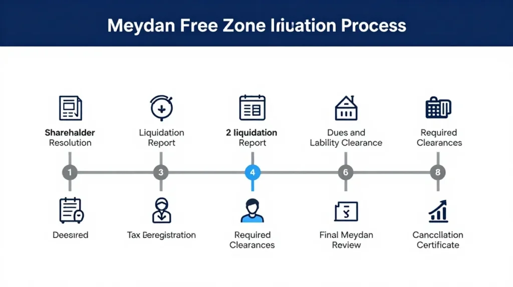Meydan Free Zone Company Liquidation Timeline: How Long Does Closure Take? 1 Meydan Company liquidation process